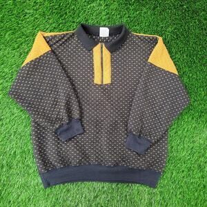 Vintage 90s Casuals MOD Polo Shirt Womens XL 22x23 Blue Yellow